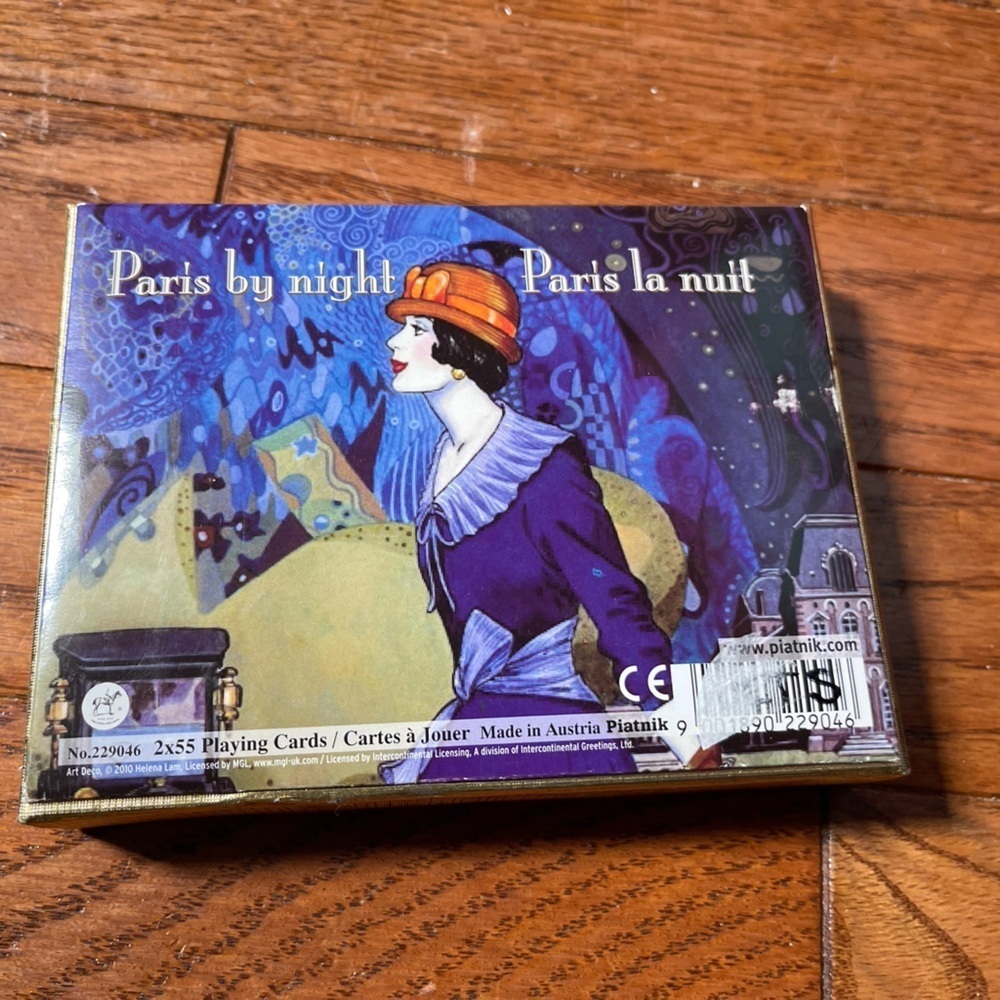 Bridge Paris by Night Playing Cards Double Deck Piatnik NEW Poker games